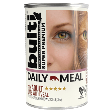 BULTI Daily Meal Adult mokra hrana za mačke od teletine 400g