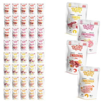 TufTuf vlažna hrana za psa Mix okusa, vrećica 40x100g mačka