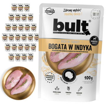 BULT BULT mokra hrana za pse Indyk vrećica 30x100g potpuna hrana