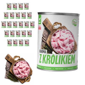 TufTuf mokra hrana za psa Kunić, konzerva 24x400g pašteta