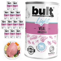 BULT BULT LIGHT mokra hrana za pse Cielęcina konzerva 12x400g