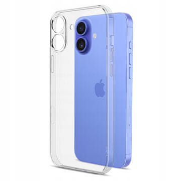 Tvrda prozirna fleksibilna maska za iPhone 16, torbica