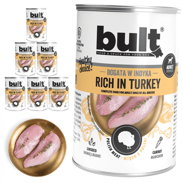BULT BULT mokra hrana za pse s puretinom, konzerva 6x400g