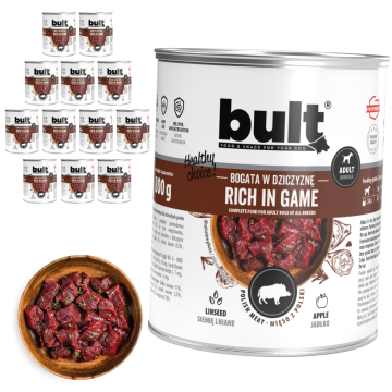 BULT BULT vlažna hrana za pse, divljač, konzerva 12x800g
