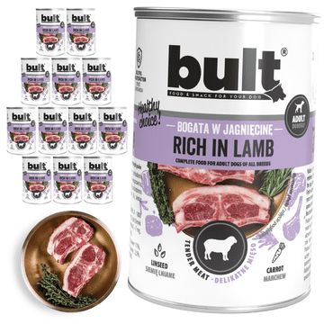BULT BULT mokra hrana za psa janjetina, konzerva 12x400g