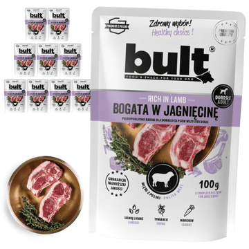 BULT BULT mokra hrana za pse janjetina, vrećica 10x100g