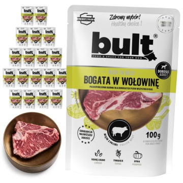 BULT BULT mokra hrana za psa govedina vrećica 20x500g
