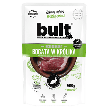 BULT BULT mokra hrana za psa kunić, vrećica 500g, potpuna hrana
