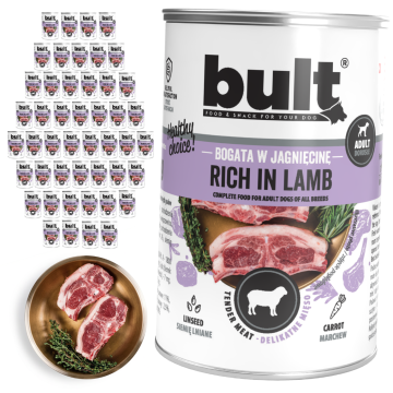 BULT BULT mokra hrana za pse janjetina, limenka 48x400g