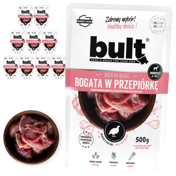 BULT BULT mokra hrana za pse Prepelica, vrećica 10x500g