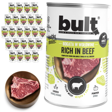BULT BULT mokra hrana za pse govedina, konzerva 24x400g