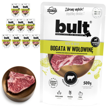 BULT BULT mokra hrana za pse govedina, vrećica 10x500g