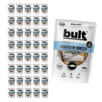 BULT BULT mokra hrana za pse, bakalar, vrećica 40x100g