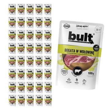 BULT BULT mokra hrana za pse govedina, vrećica 40x100g