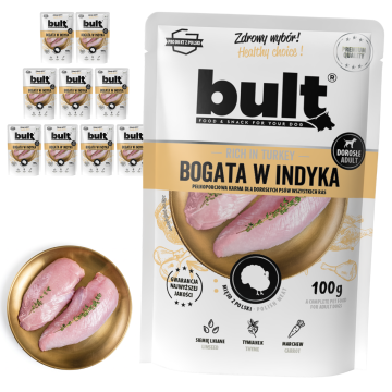 BULT BULT mokra hrana za psa puretina vrećica 10x100g