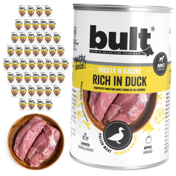 BULT BULT mokra hrana za pse, patka, konzerva 48x400g