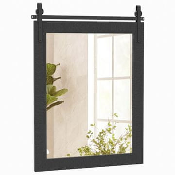 Costway Zidno Ogledalo 30x22 inča Crno