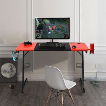 Costway Gaming stol Z-oblika s površinom od karbonskih vlakana