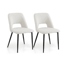 Costway Set od 2 stolice za blagovaonicu 48,5x57x85 cm bež