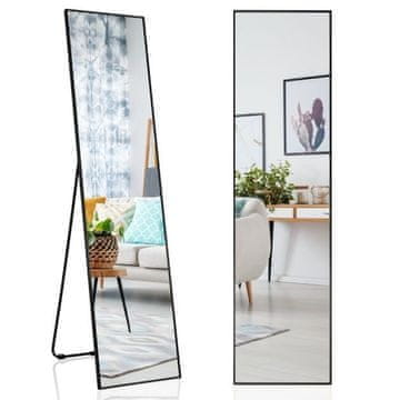 Costway Ogledalo 160x40 cm, od aluminijske legure i stakla