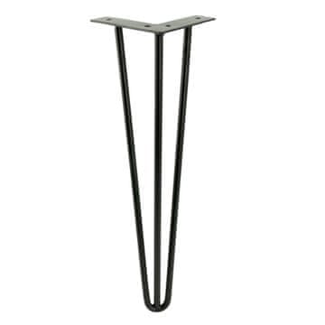 BB Noga za namještaj s ukosnicom Loft, crna mat, visina 41 cm