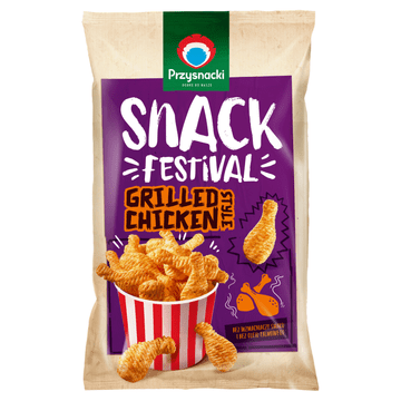 Przisnacki Snack Festival hrskave pržene čips od krumpira s okusom roštiljane piletine, 100 g