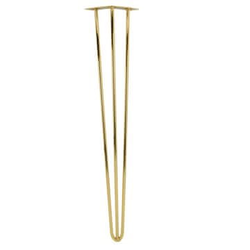 BB Nogica za namještaj Hairpin, visina 71 cm, 3 šipke, zlatni krom