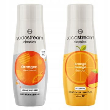 SodaStream SodaStream sirup Orange Zero Naranča bez šećera + Naranča Mango Zero bez šećera