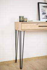 BB Komplet nogu Hairpin legs Loft, 4 komada, crni mat, visina 71 cm, s nožicama