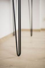 BB Komplet nogu Hairpin legs Loft, 4 komada, crni mat, visina 71 cm, s nožicama