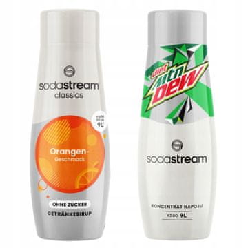 SodaStream SodaStream Orange Zero sirup od naranče bez šećera i koncentrat Mountain Dew