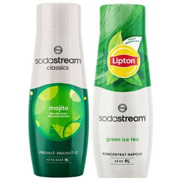 SodaStream 2x sirup za sodastream saturator MOJITO MOHITO LIPTON GREEN TEA KONCENTRAT