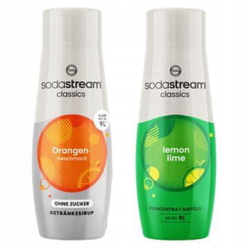 SodaStream Syrupi SodaStream Orange Zero naranča bez šećera i Lemon Lime limun limeta