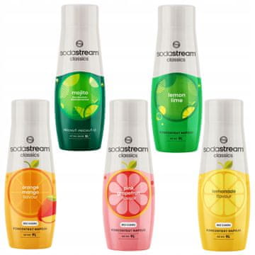 SodaStream SodaStream LemonLime, limunada, grejpfrut, naranča-mango i mojito sirupi