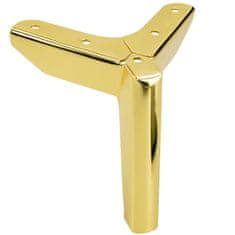 BB Komplet 4 komada noga za namještaj Loft sidro zlatni krom visina 12 cm