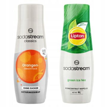 SodaStream Syrop SodaStream Orange Zero naranča bez šećera + Lipton Ice Tea Green