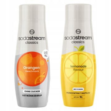 SodaStream Syrupi SodaStream Orange Zero Naranča bez šećera i limunada Lemonade