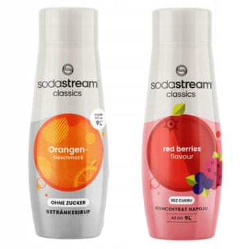 SodaStream Sodastream Orange Pomaranča Zero i Red Berries, set od 2 koncentrata