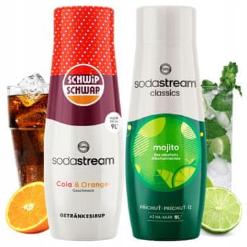 SodaStream Komplet 2 sirupa Sodastream Shwip Shwap Cola naranča + Mojito Mohito
