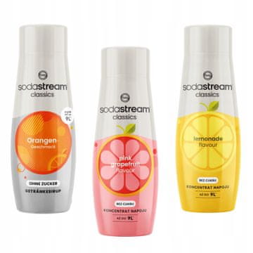 SodaStream Set od 3 koncentrata Sodastream Orange Zero + Grapefruit + Lemonade