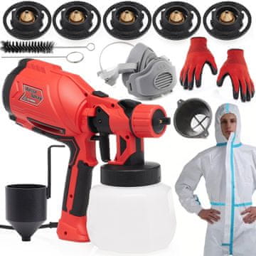 Agregat za bojanje RossoSpray uz masku, kombinezon, sito i rukavice