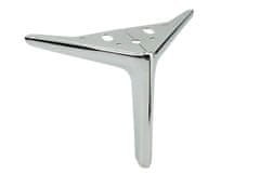 BB 4x noga za namještaj Kotwica Elegant srebrni krom, visina 15 cm