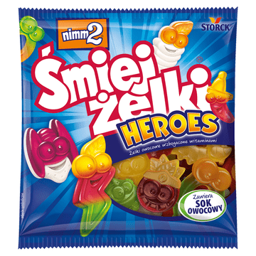 Storck nimm2 Śmiejżelki Heroes žele od voća obogaćen vitaminima 90 g
