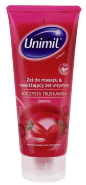 Unimil Luscious senzualni gel za masažu, sočna jagoda, 200ml