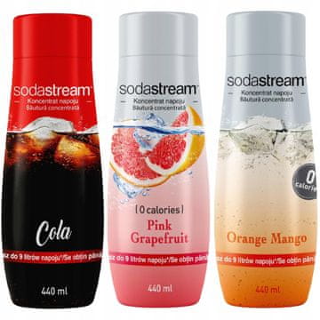 SodaStream Set od 3 koncentrata SodaStream Cola+Grepfrut+Naranča-Mango