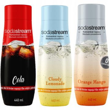 SodaStream Set od 3 koncentrata SodaStream Cola+Limonada+Naranča-Mango