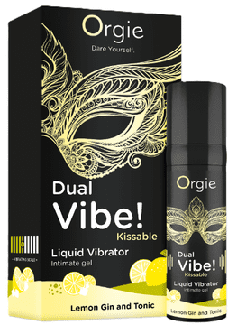 Orgie - Dual Vibe! Tekući vibrator 15ml - limun gin i tonik
