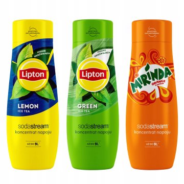 SodaStream Set od 3 koncentrata SodaStream Lipton Lemon+Green+Mirinda