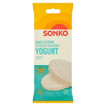 Sonko rižini vafli u jogurtovoj glazuri 65 g (4 komada)