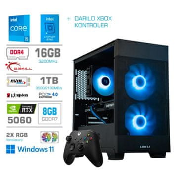 MEGA MT S7X računalo, Intel Core i5-14400, 16GB, SSD1TB, RTX5060, W11H